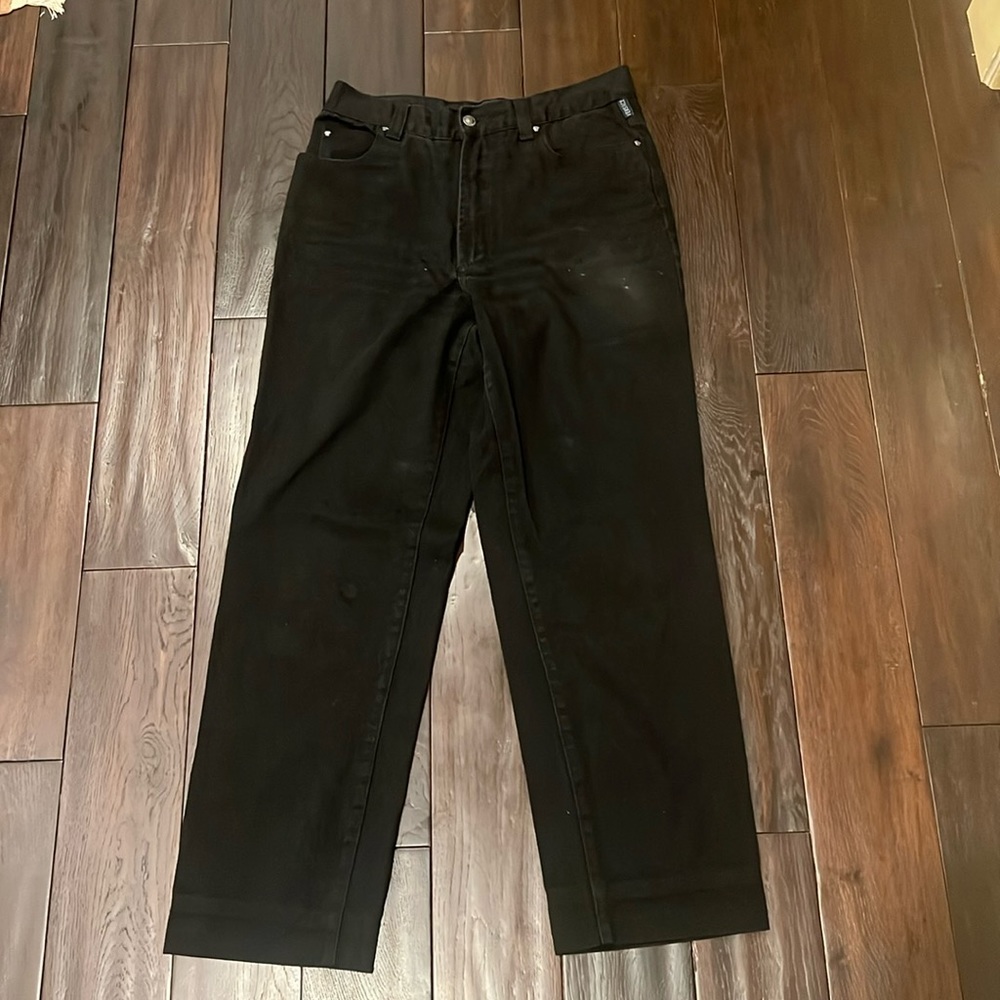 Vintage Women Versace Black Denim Jeans